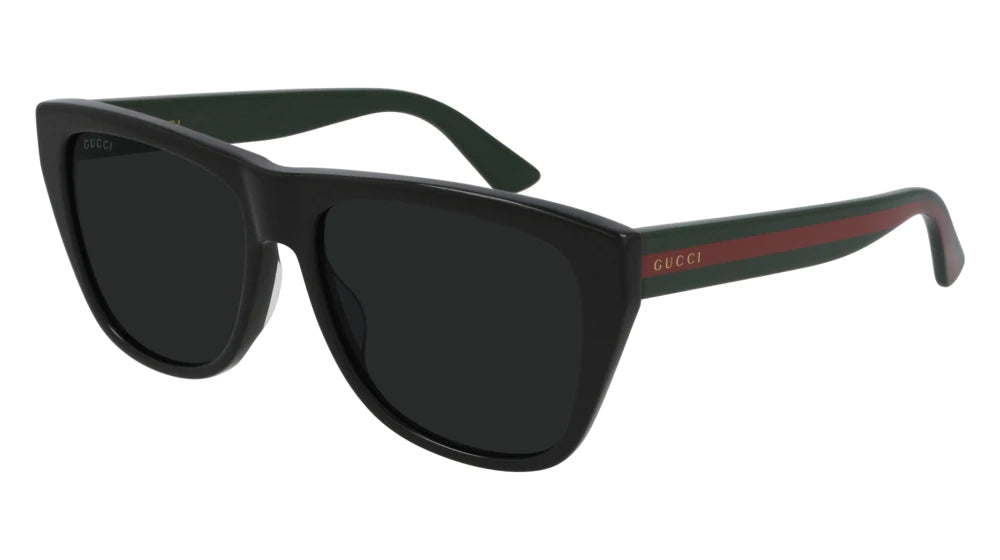 Gucci GG0142SAN 55mm Sunglasses in Black | Lyst